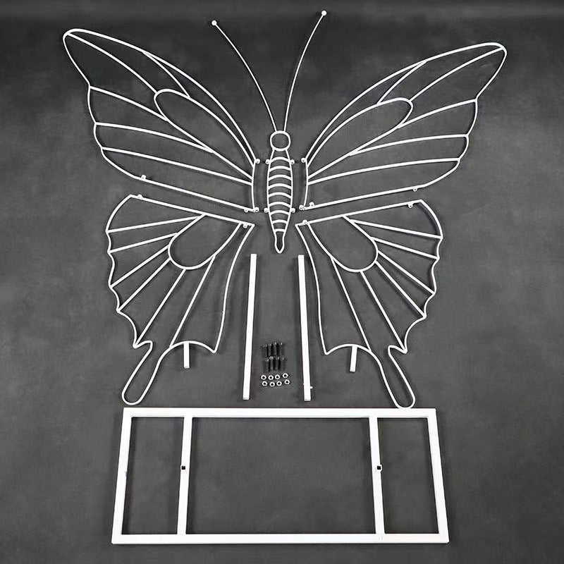 Lumeria | Exquisite Blush & Berry Butterfly-Shaped Flower Wall for Luxury Events & Parties Backdrop | Shipping Included