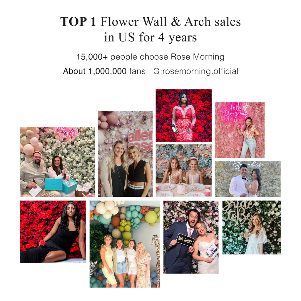 Rosiva | Luxury 5D All-White Floral Wall with Greenery Roll-Up Backdrop for Rustic Garden Weddings | Shipping Included