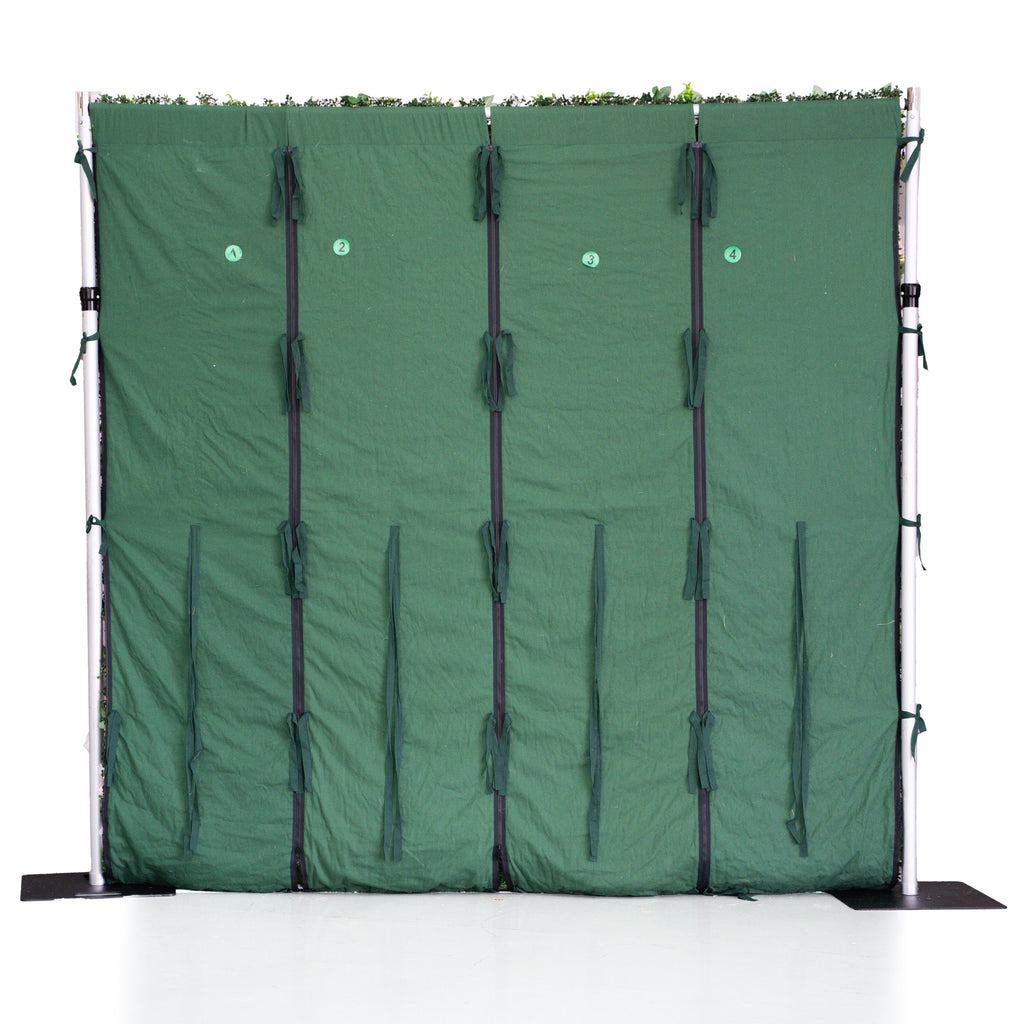 Greenery | 3D Event-Ready Artificial Floral Wall Backdrop, Roll-Up Fabric 8ft x 8ft for weddings and events decoration(Air Shipping 5 Business Days) | Shipping Included
