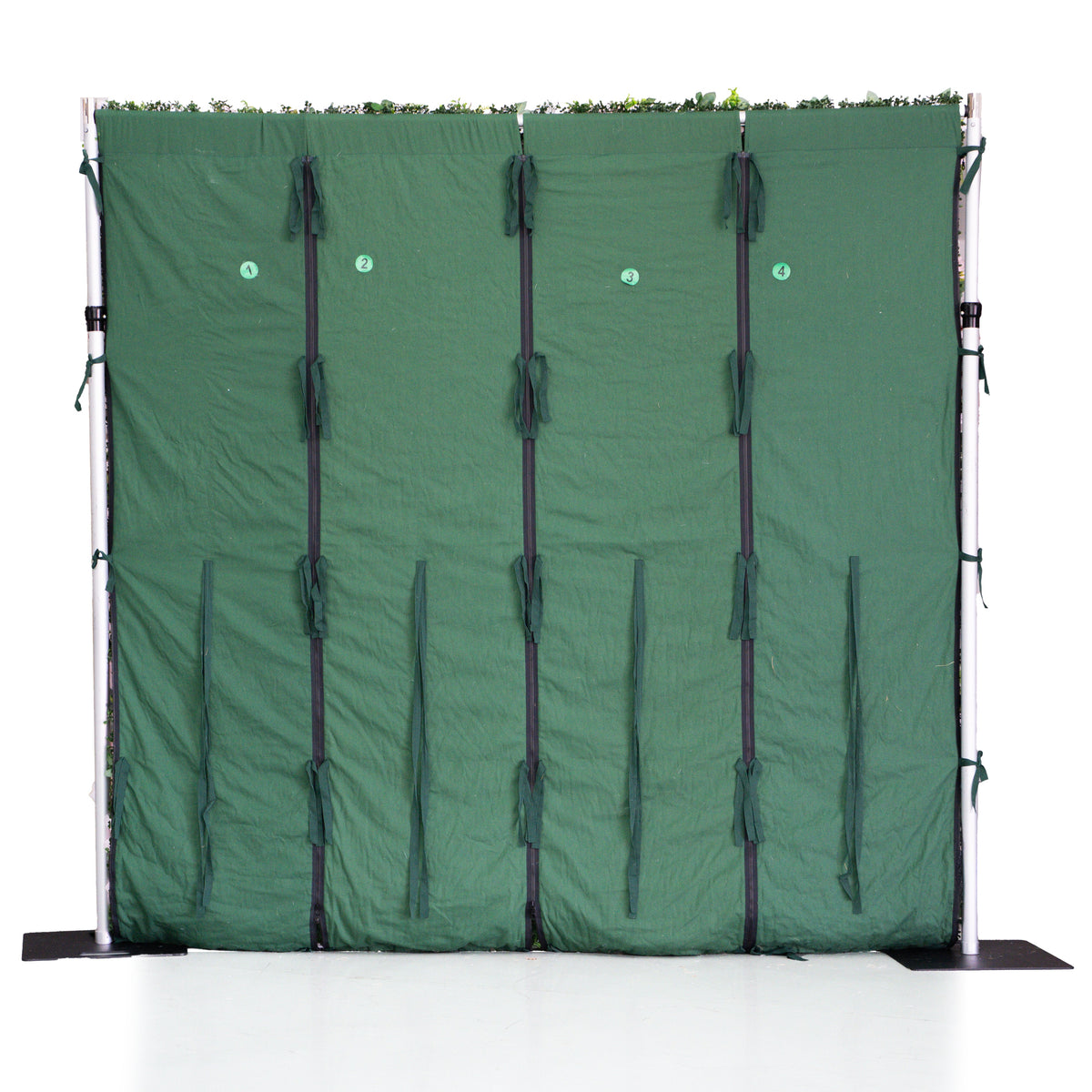 Greenery | 3D Event-Ready Artificial Floral Wall Backdrop, Roll-Up Fabric 8ft x 8ft for weddings and events decoration(Air Shipping 5 Business Days) | Shipping Included