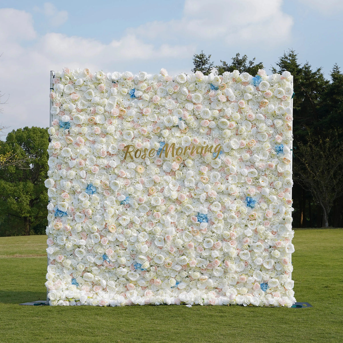 Adele | 5D Event-Ready Artificial Floral Wall Backdrop, Roll-Up Fabric | Shipping Included