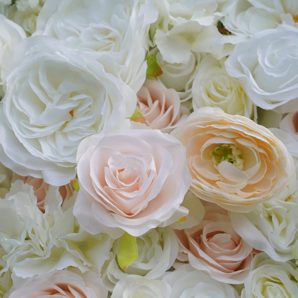 Adele | 5D Event-Ready Artificial Floral Wall Backdrop, Roll-Up Fabric | Shipping Included