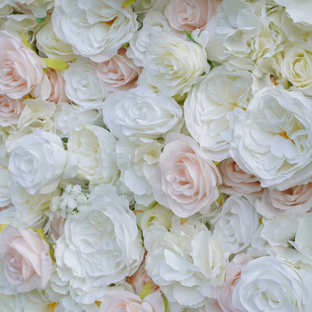 Adele | 5D Event-Ready Artificial Floral Wall Backdrop, Roll-Up Fabric | Shipping Included