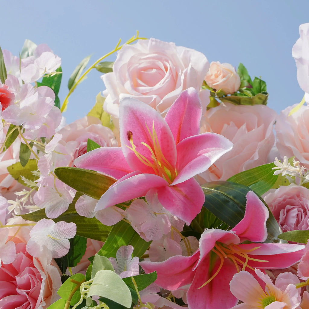 Alice | 5D Event-Ready Artificial Floral Wall Backdrop, Roll-Up Fabric | Shipping Included