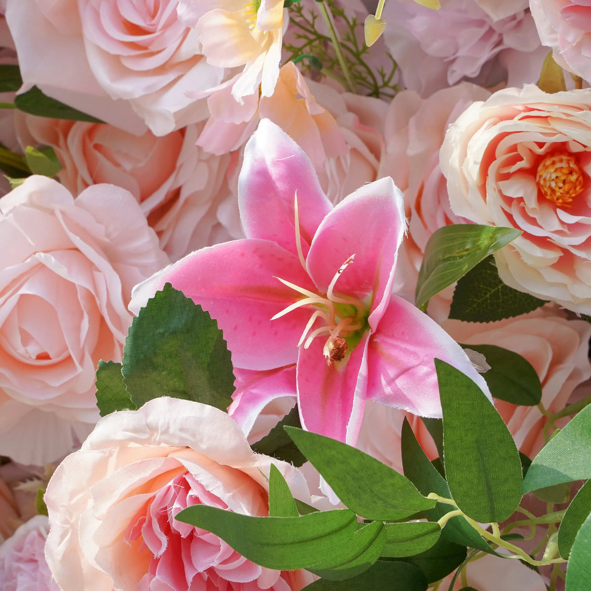 Alice | 5D Event-Ready Artificial Floral Wall Backdrop, Roll-Up Fabric | Shipping Included