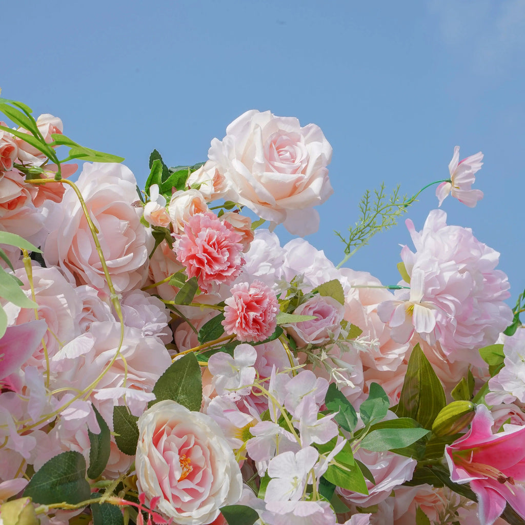 Alice | 5D Event-Ready Artificial Floral Wall Backdrop, Roll-Up Fabric | Shipping Included