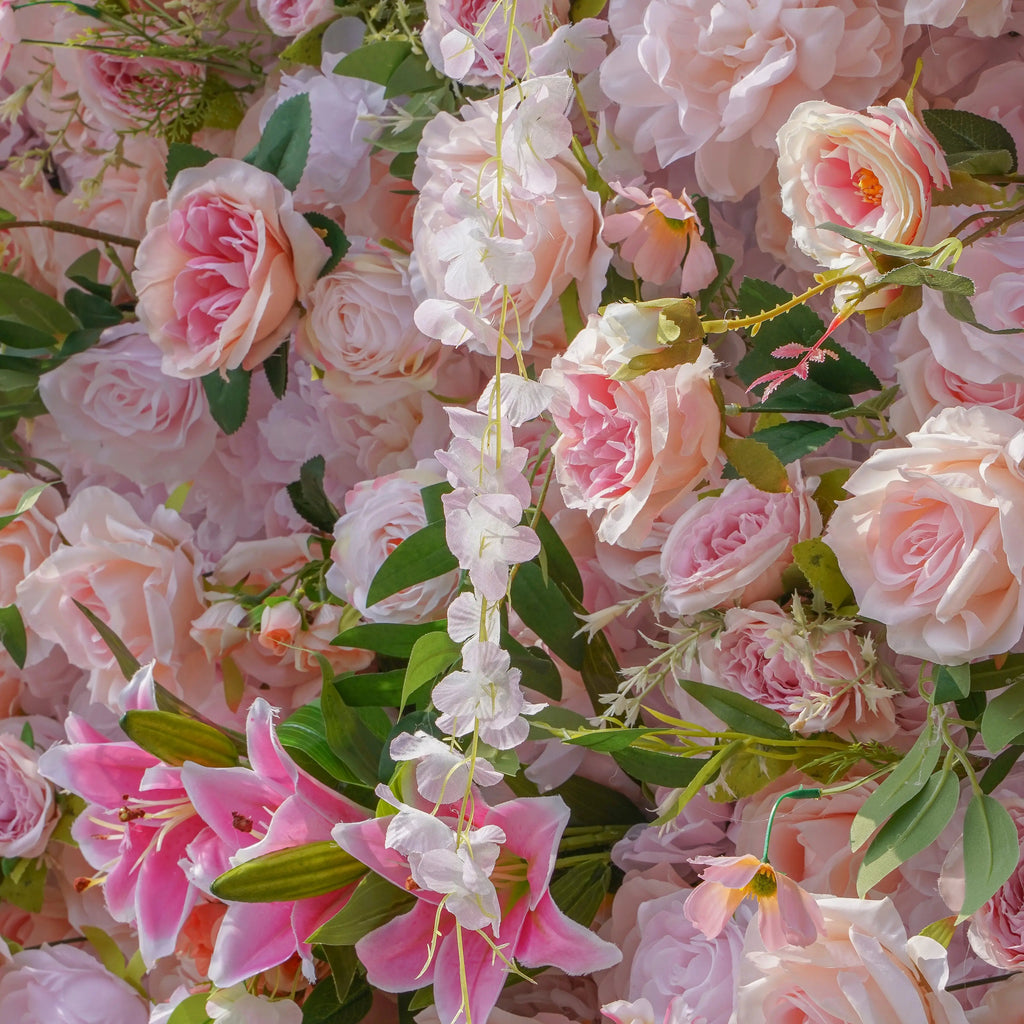Alice | 5D Event-Ready Artificial Floral Wall Backdrop, Roll-Up Fabric | Shipping Included