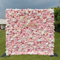 Allan | 5D Event-Ready Artificial Floral Wall Backdrop, Roll-Up Fabric | Shipping Included