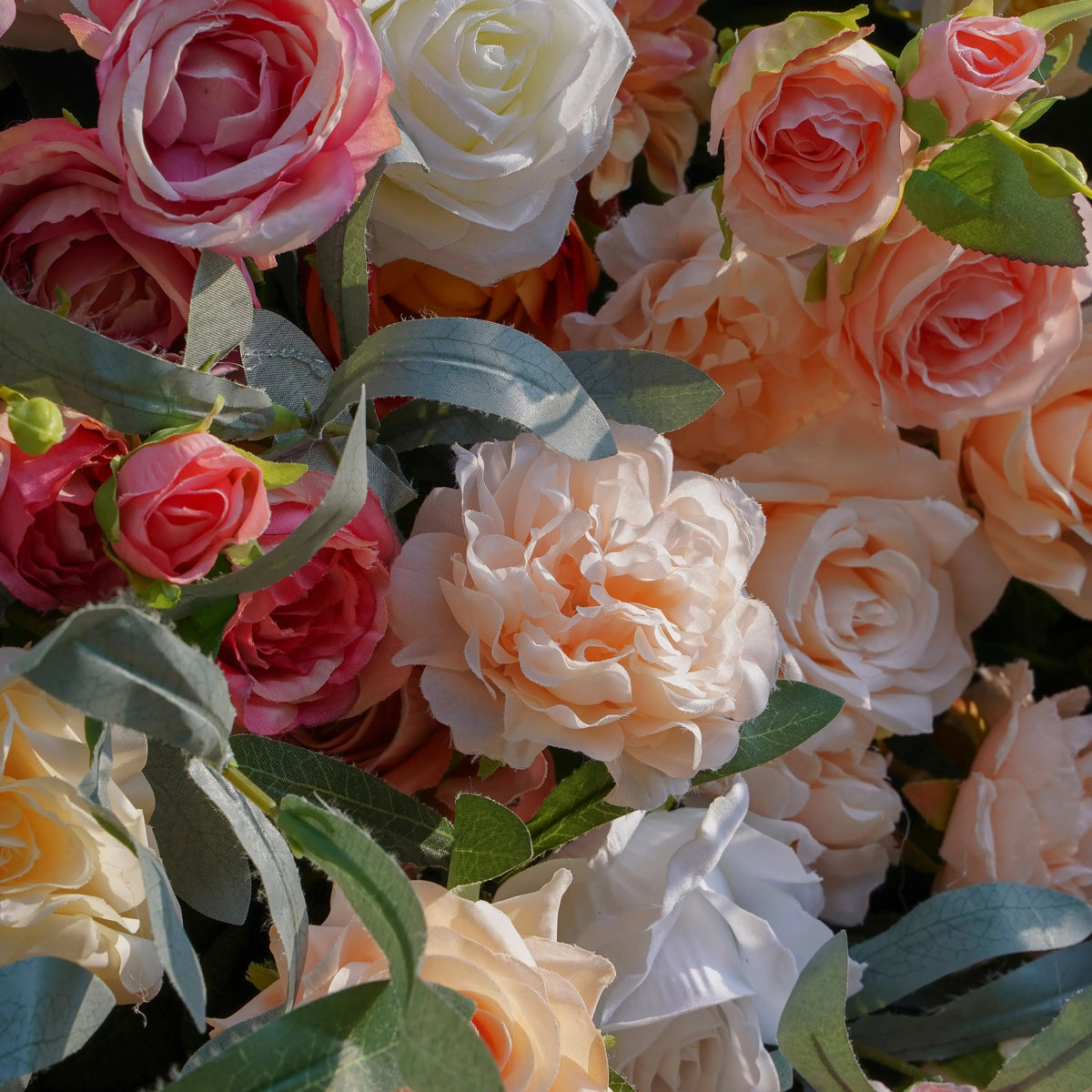 Amanda | 5D Event-Ready Artificial Floral Wall Backdrop, Roll-Up Fabric | Shipping Included