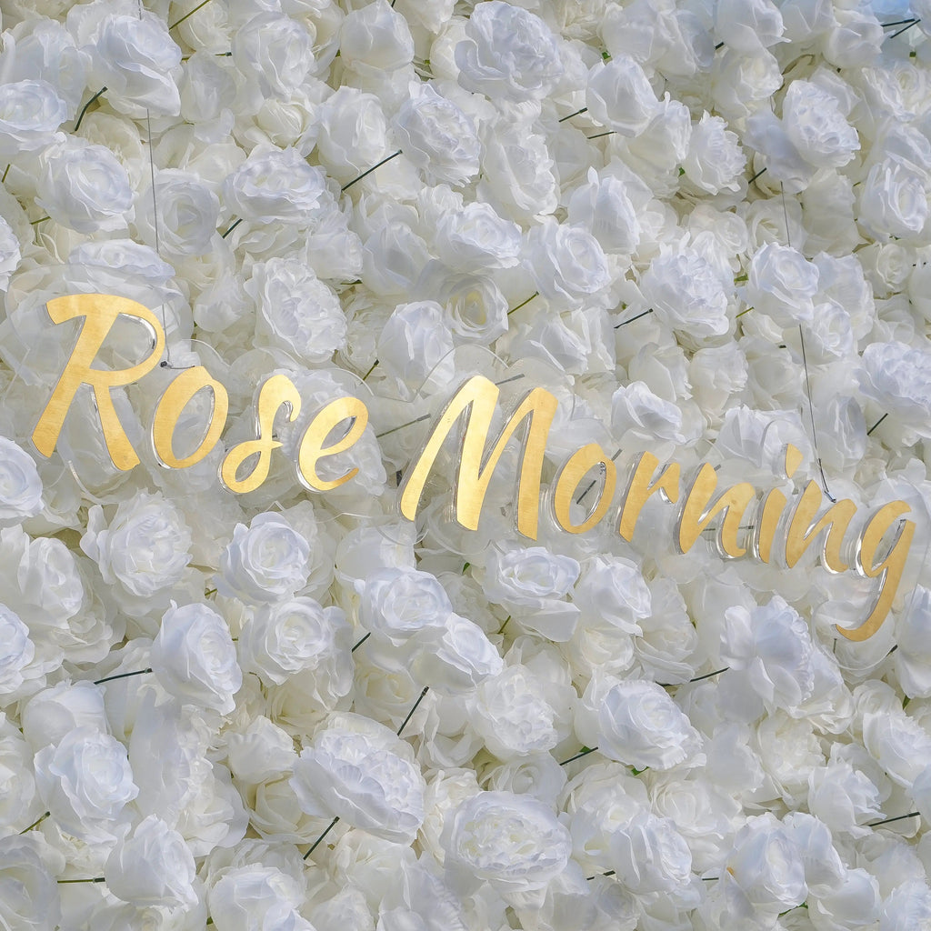 Angel | 5D Event-Ready Artificial Floral Wall Backdrop, Roll-Up Fabric (Ready to Ship) | Shipping Included