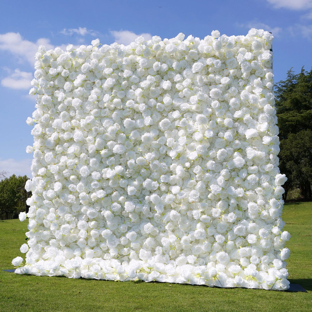 Angel | 5D Event-Ready Artificial Floral Wall Backdrop, Roll-Up Fabric (Ready to Ship) | Shipping Included