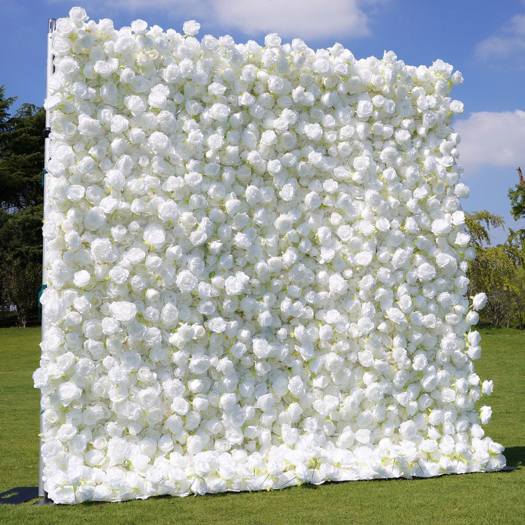 Angel | 5D Event-Ready Artificial Floral Wall Backdrop, Roll-Up Fabric (Ready to Ship) | Shipping Included