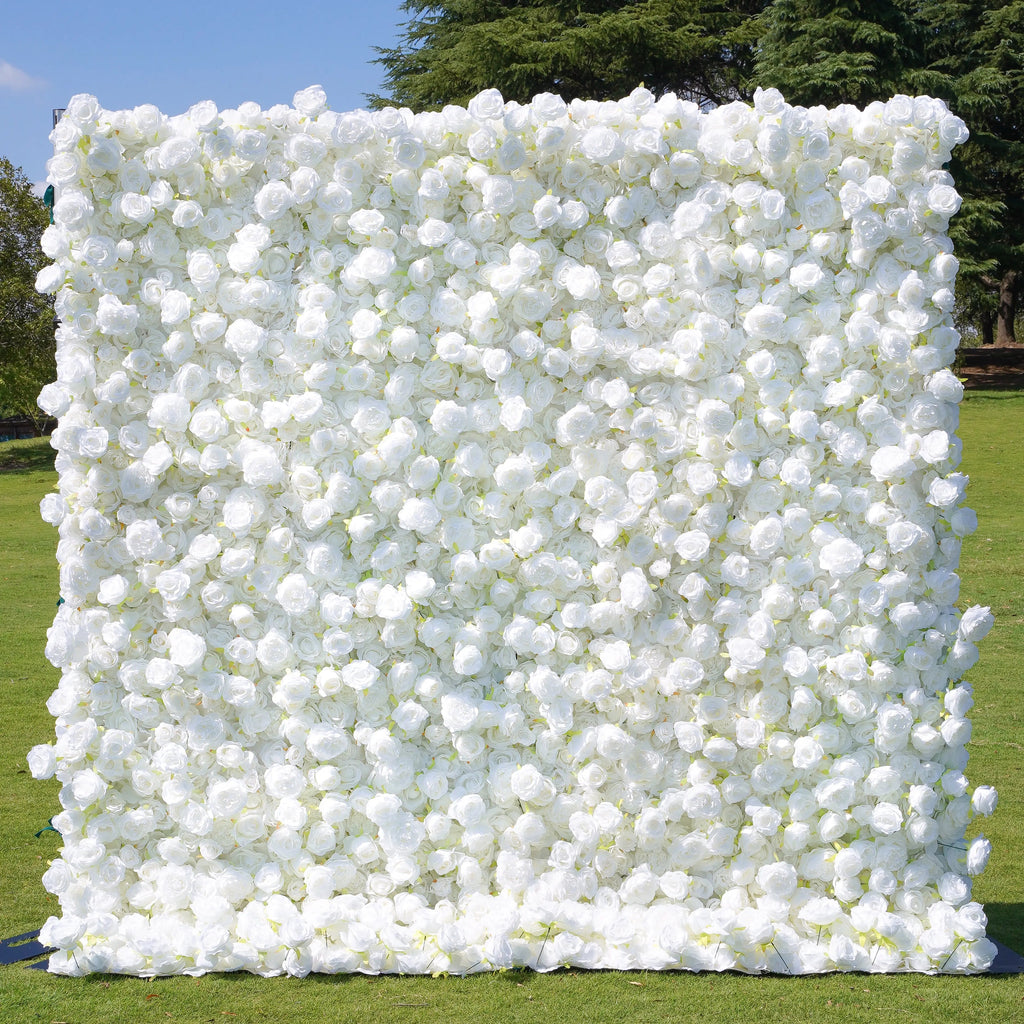 Angel | 5D Event-Ready Artificial Floral Wall Backdrop, Roll-Up Fabric (Ready to Ship) | Shipping Included