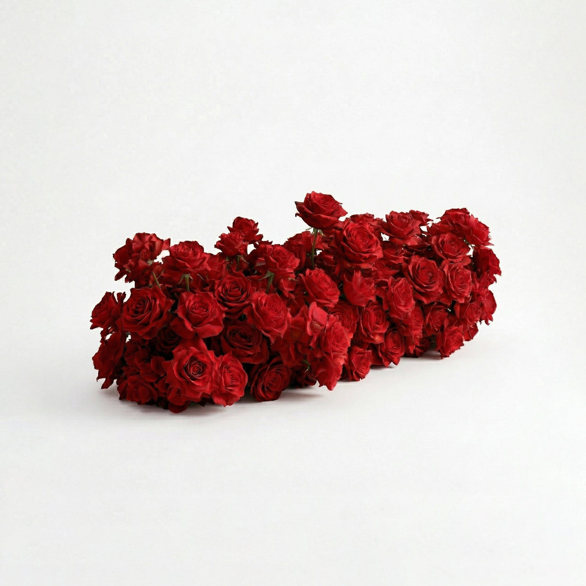Auralis | 3D Romantic Crimson Heart-Shaped Event-Ready Artificial Floral Backdrop for Wedding & Valentine's Day Decor | Shipping Included