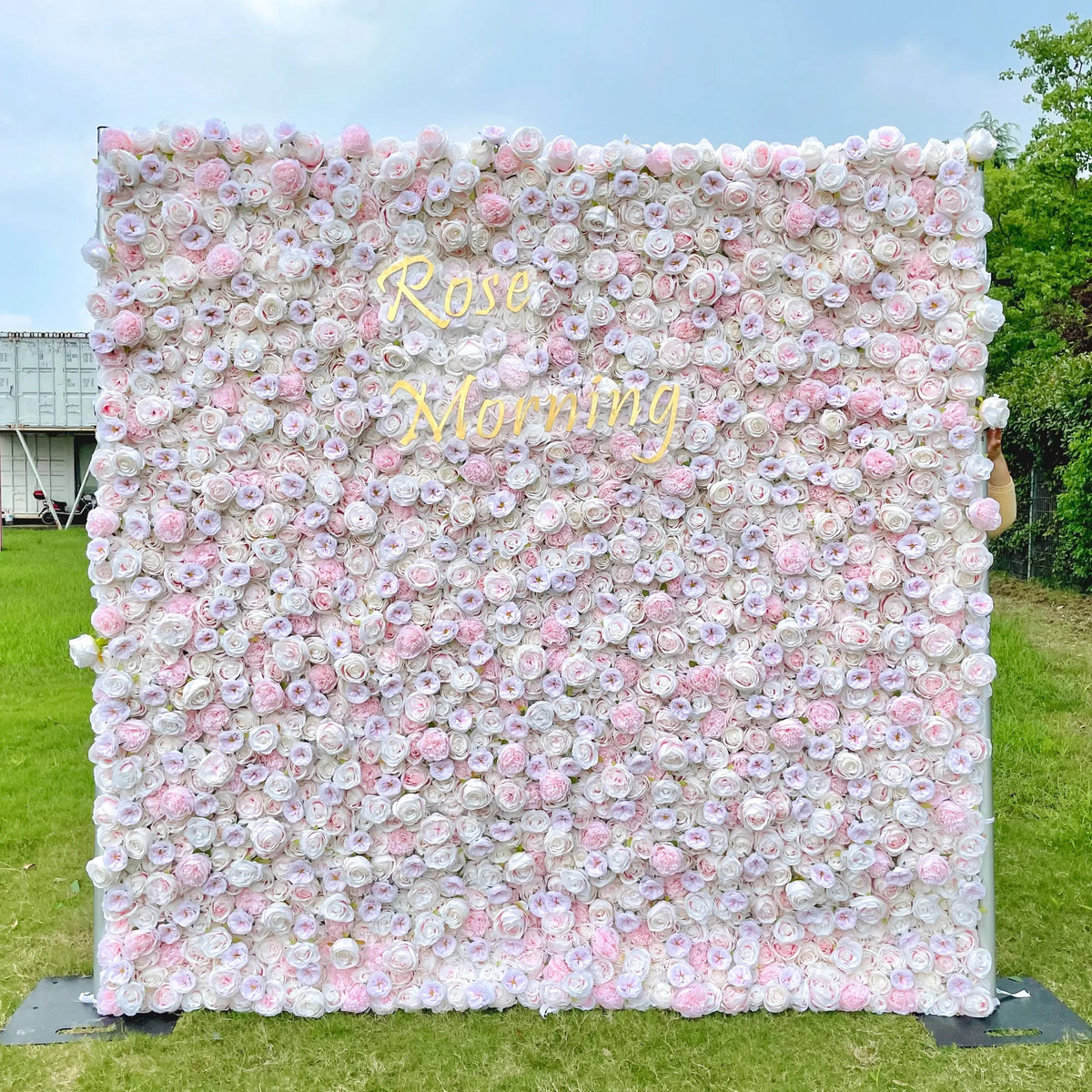 Baby | 4D Event-Ready Artificial Floral Wall Backdrop, Roll-Up Fabric | Shipping Included