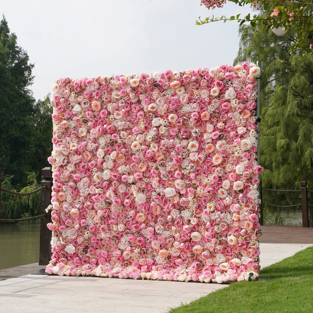Barbie | 5D Event-Ready Artificial Floral Wall Backdrop, Roll-Up Fabric | Shipping Included