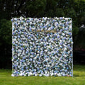 Betty | 5D Blue Event-Ready Artificial Floral Wall Backdrop, Roll-Up Fabric | Shipping Included