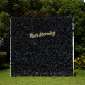Black | 4D Event-Ready Artificial Floral Wall Backdrop, Roll-Up Fabric | Shipping Included
