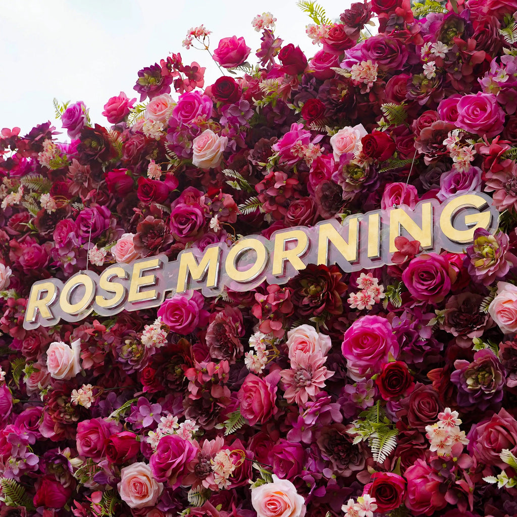 Blossom | 7D Event-Ready Artificial Floral Wall Backdrop, Roll-Up Fabric | Shipping Included