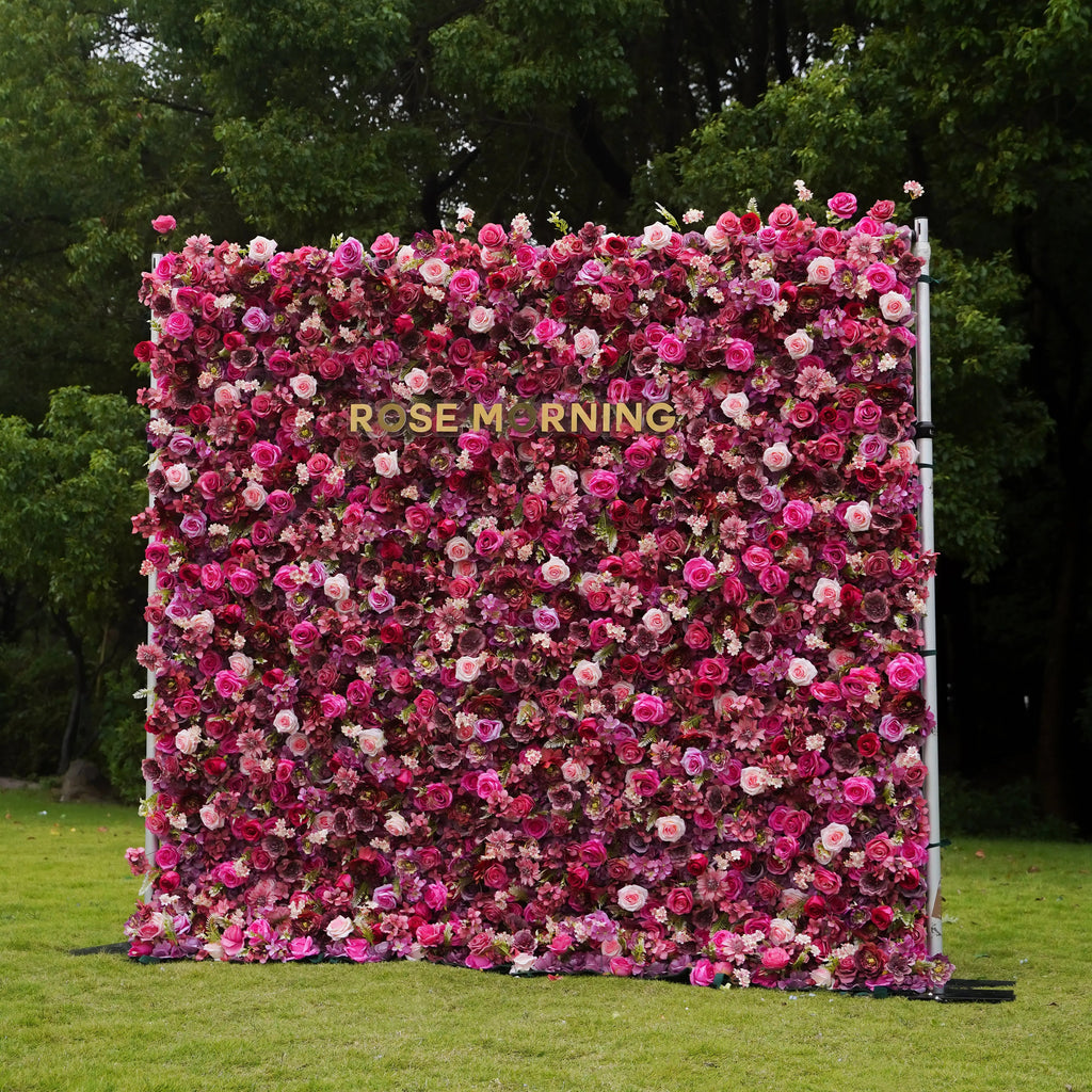 Blossom | 7D Event-Ready Artificial Floral Wall Backdrop, Roll-Up Fabric | Shipping Included
