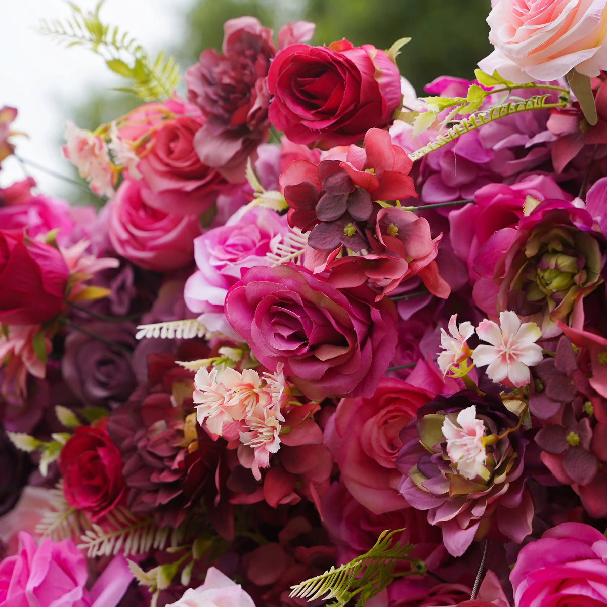 Blossom | 7D Event-Ready Artificial Floral Wall Backdrop, Roll-Up Fabric | Shipping Included