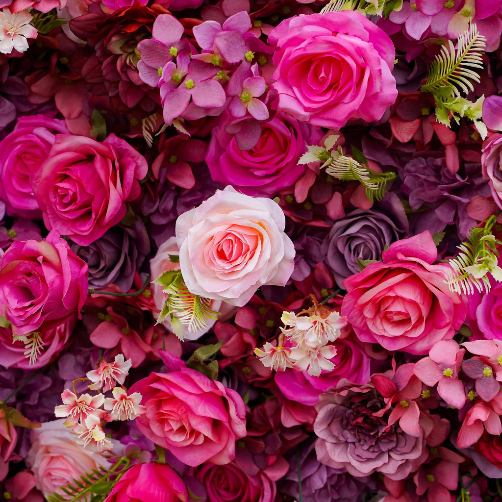 Blossom | 7D Event-Ready Artificial Floral Wall Backdrop, Roll-Up Fabric | Shipping Included