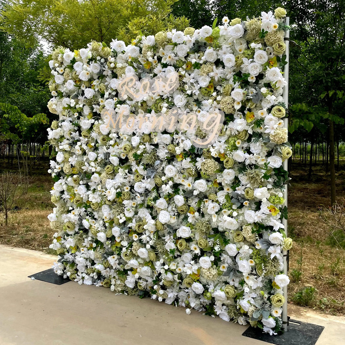 Calla | 5D Garden Series Event-Ready Artificial Floral Wall Backdrop, Roll-Up Fabric | Shipping Included