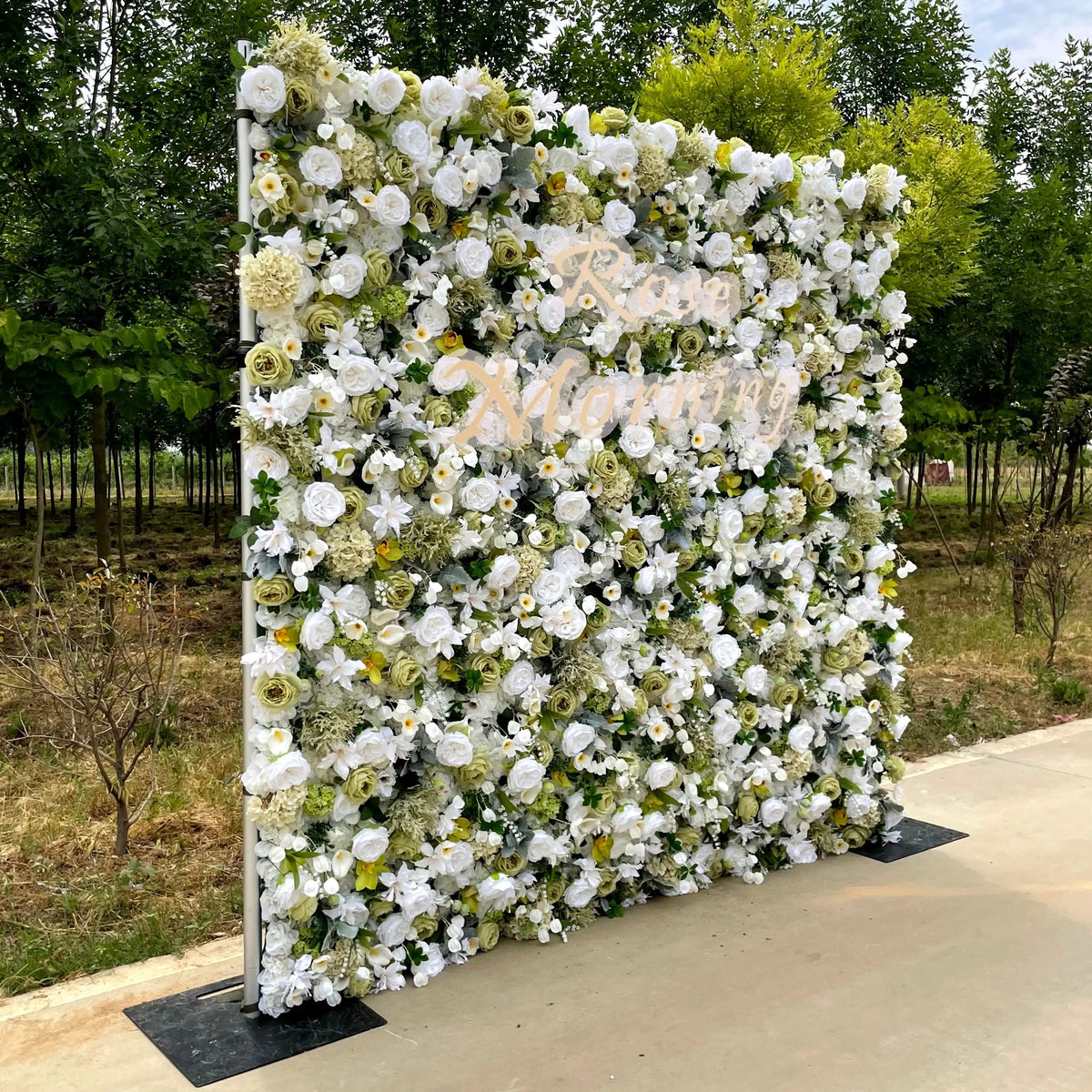 Calla | 5D Garden Series Event-Ready Artificial Floral Wall Backdrop, Roll-Up Fabric | Shipping Included