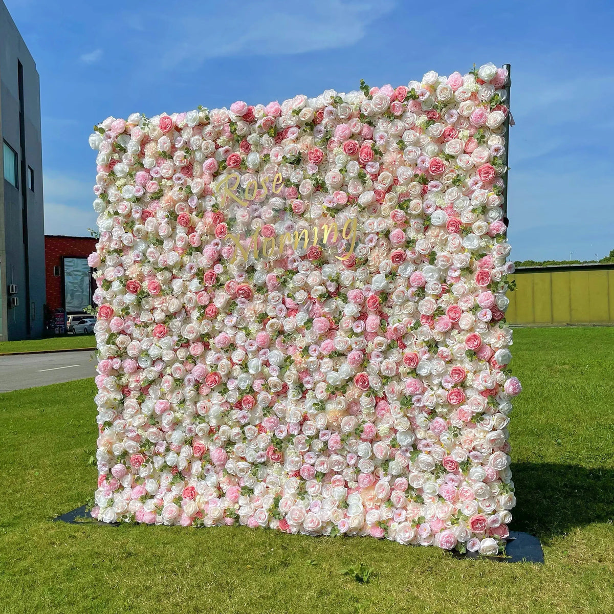 Catherine | 4D Event-Ready Artificial Floral Wall Backdrop, Roll-Up Fabric | Shipping Included
