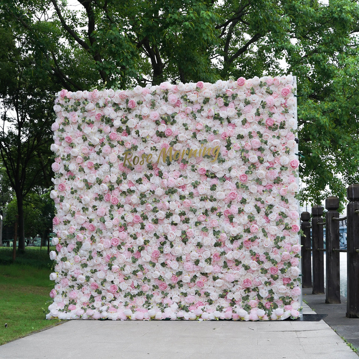 Cathy | 4D Event-Ready Artificial Floral Wall Backdrop, Roll-Up Fabric | Shipping Included