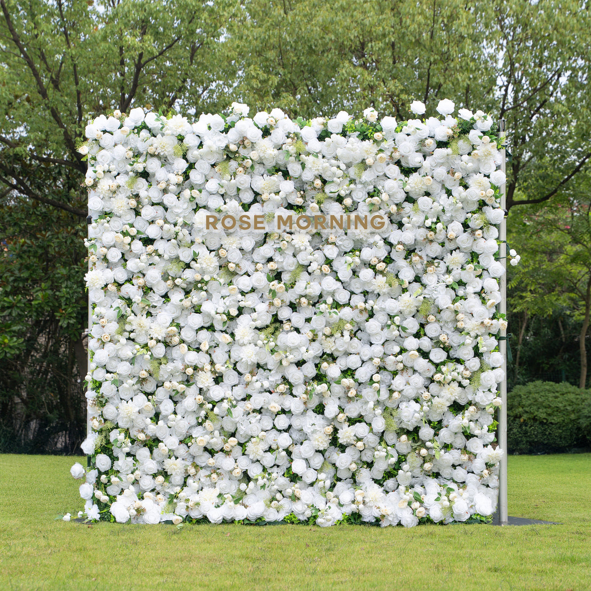Celestia | 3D Event-Ready Artificial Floral Wall Backdrop, Roll-Up Fabric | Shipping Included