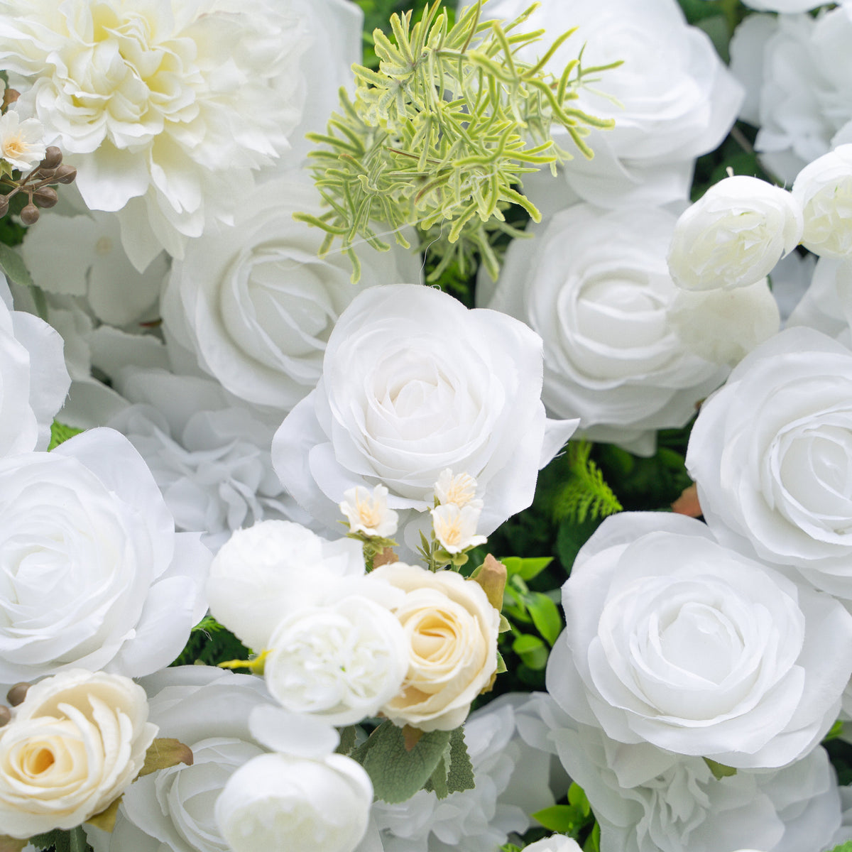 Celestia | 3D Event-Ready Artificial Floral Wall Backdrop, Roll-Up Fabric | Shipping Included