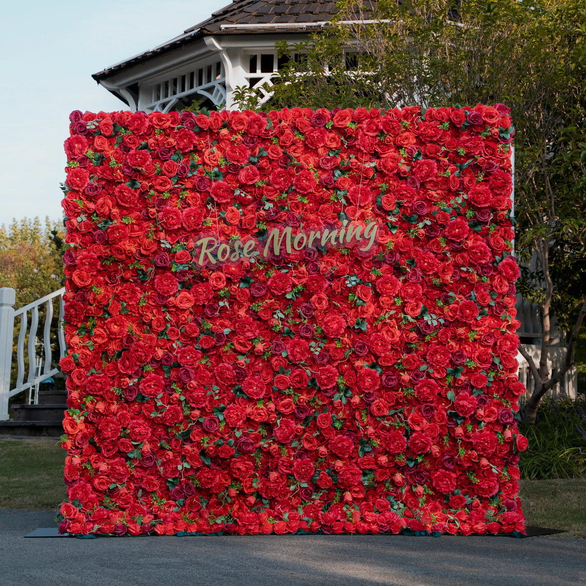 Cella | 4D Event-Ready Artificial Floral Wall Backdrop, Roll-Up Fabric | Shipping Included