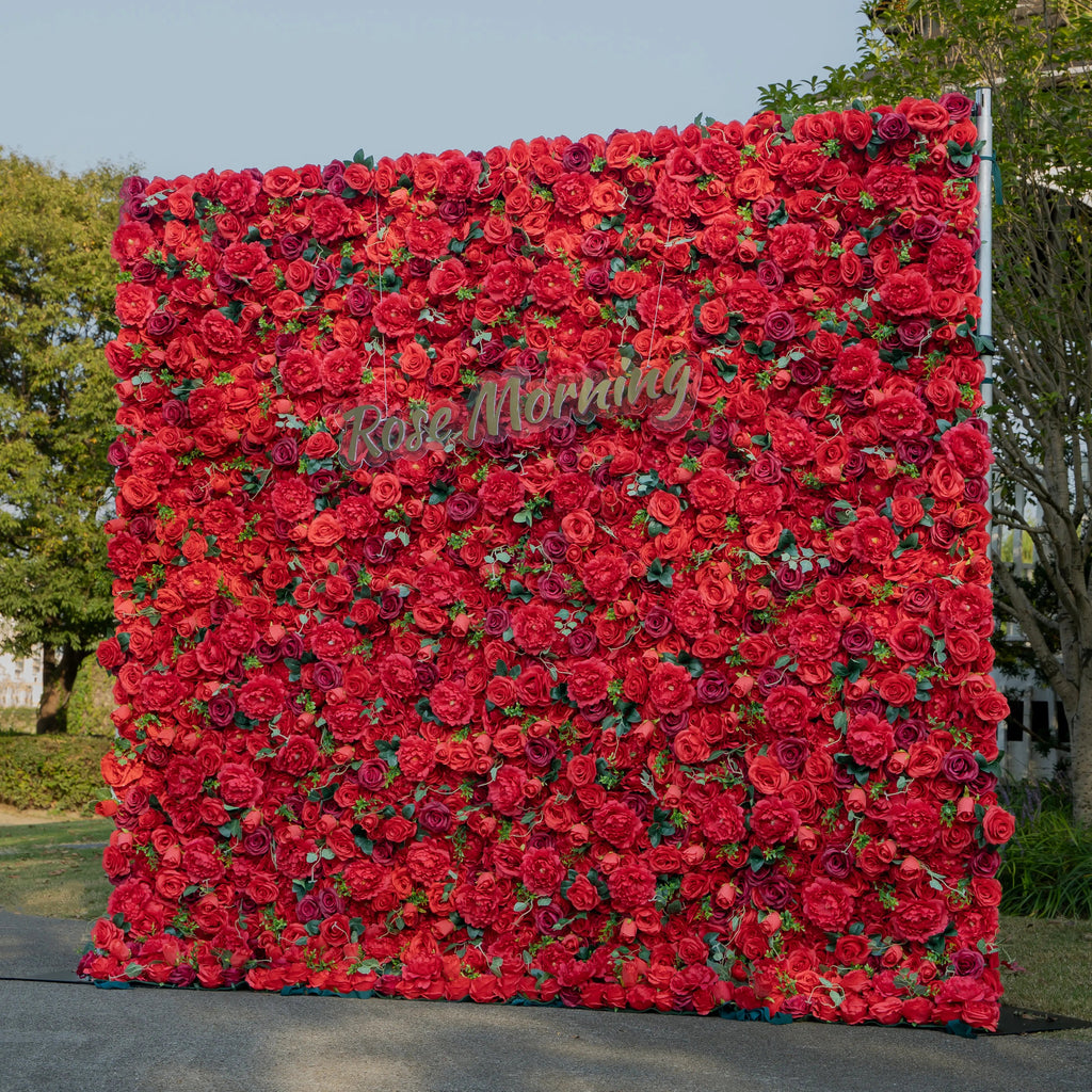 Cella | 4D Event-Ready Artificial Floral Wall Backdrop, Roll-Up Fabric | Shipping Included