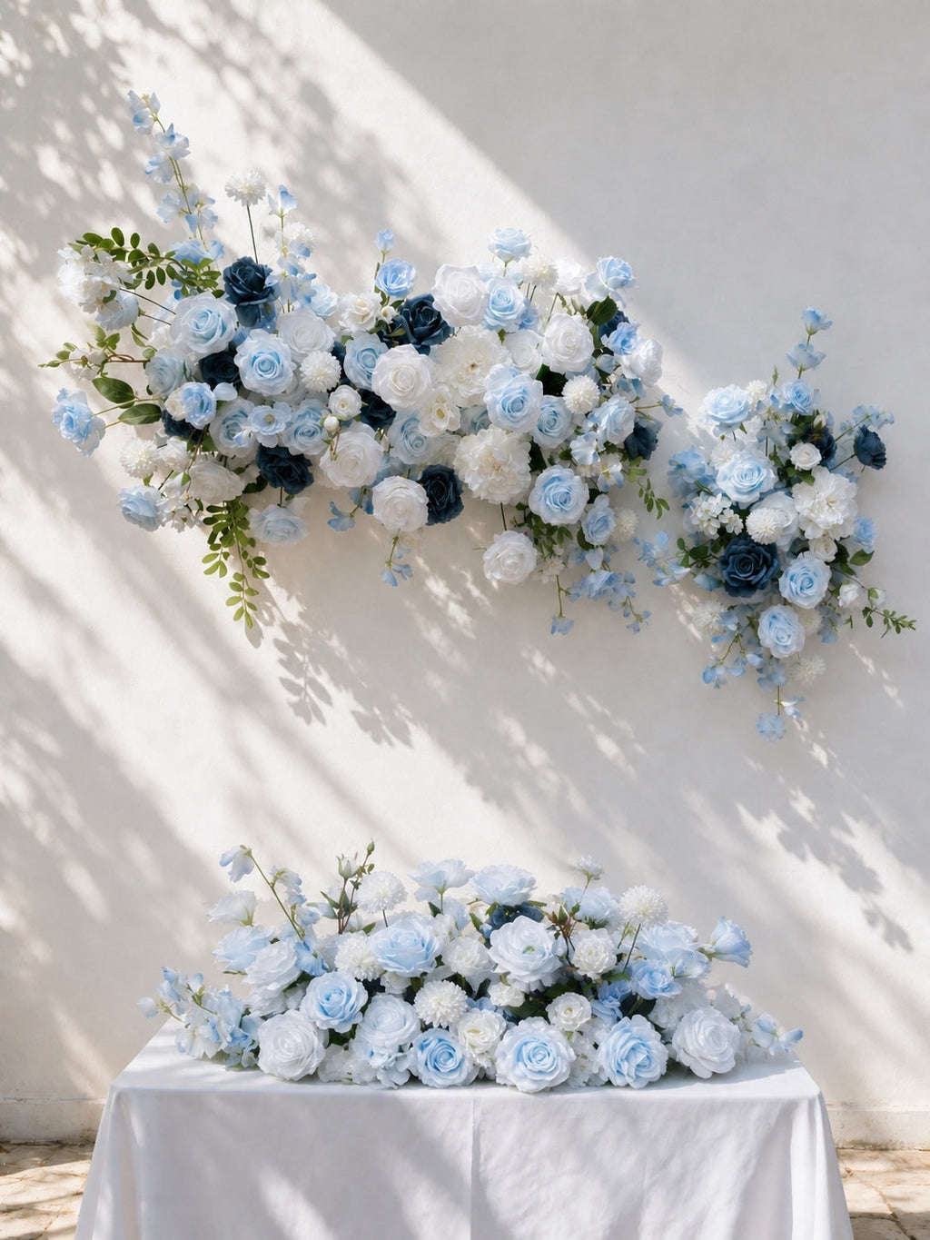 Cirrus 2026 New Design White Blue Hanging Floral Arrangement | Shipping Included