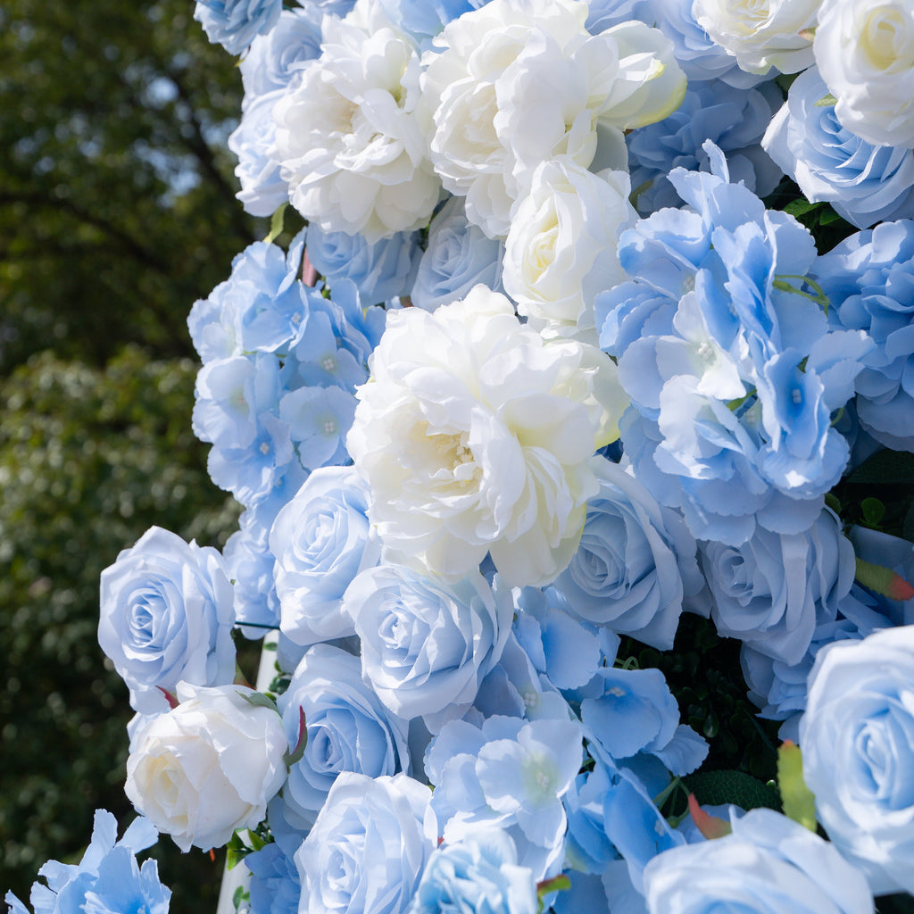Clarissa | 3D Event-Ready Artificial Floral Wall Backdrop, Roll-Up Fabric | Shipping Included