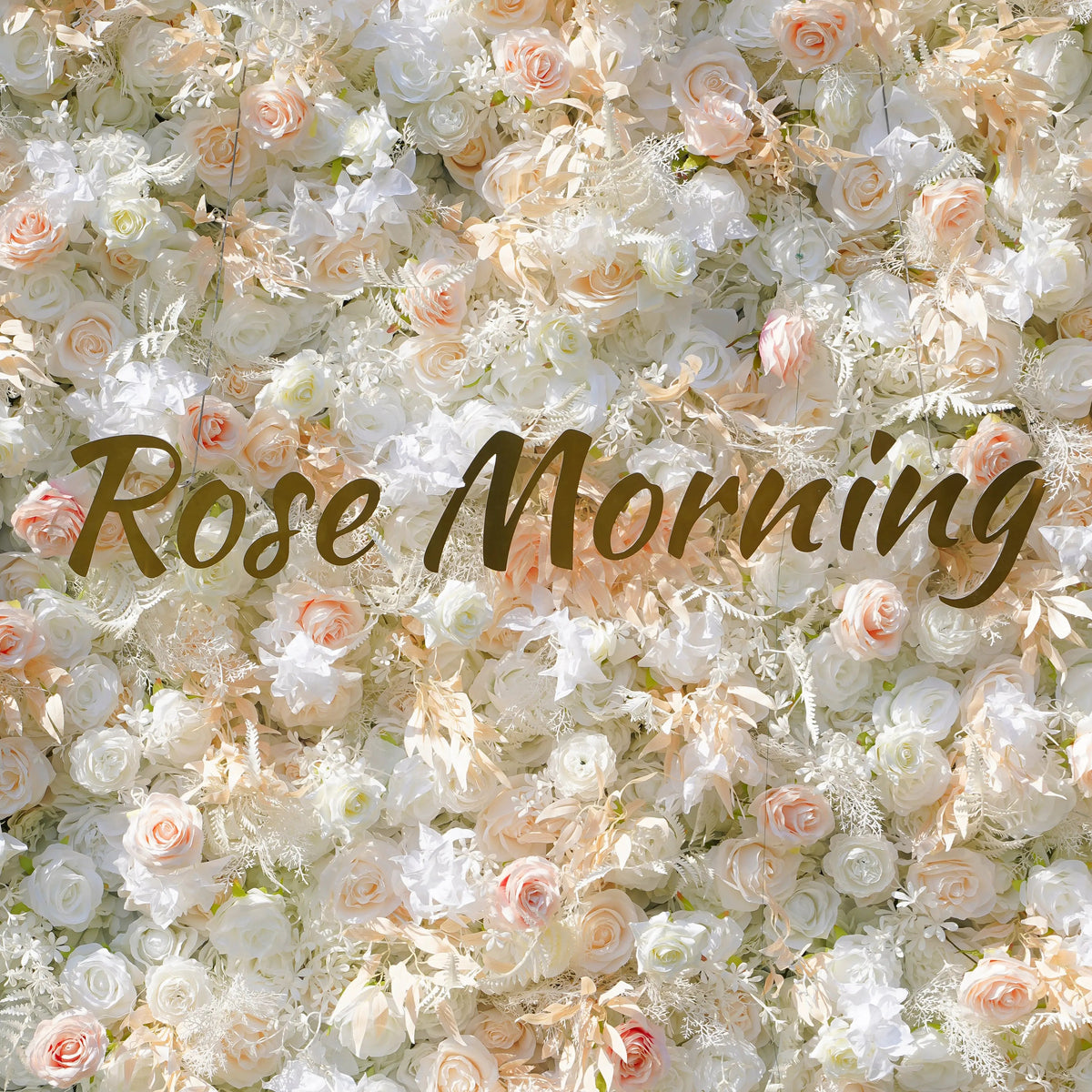 Cream | 5D Event-Ready Artificial Floral Wall Backdrop, Roll-Up Fabric | Shipping Included