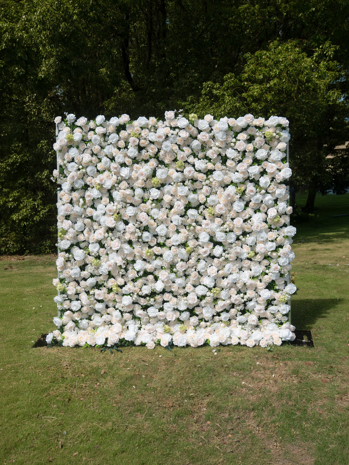 Avelora | 4D Event-Ready Artificial Floral Wall Backdrop, Roll-Up Fabric | Shipping Included