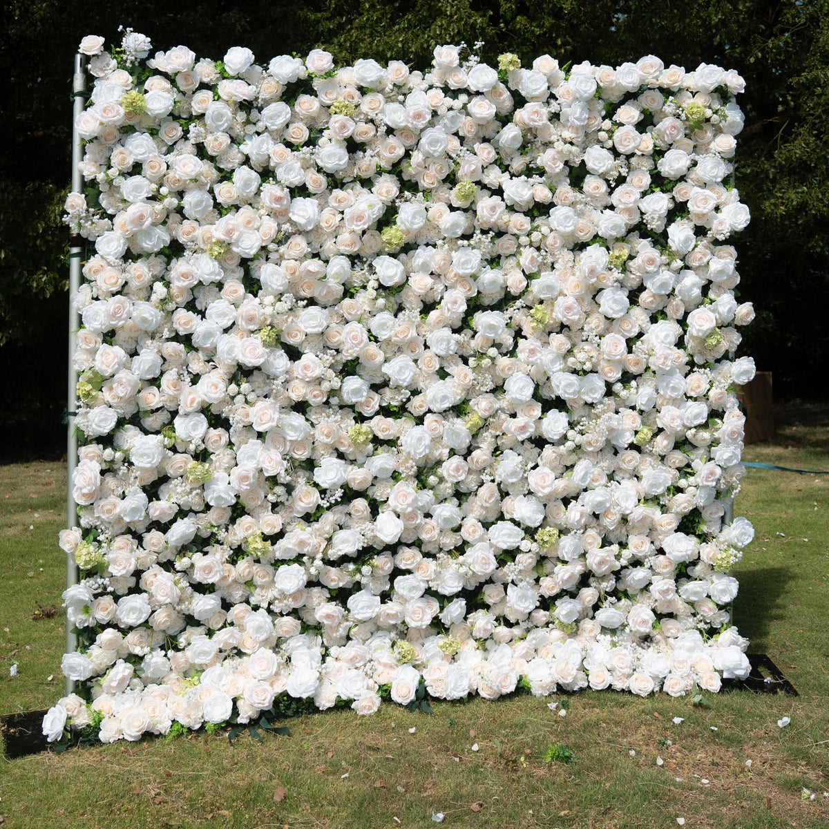 Avelora | 4D Event-Ready Artificial Floral Wall Backdrop, Roll-Up Fabric | Shipping Included