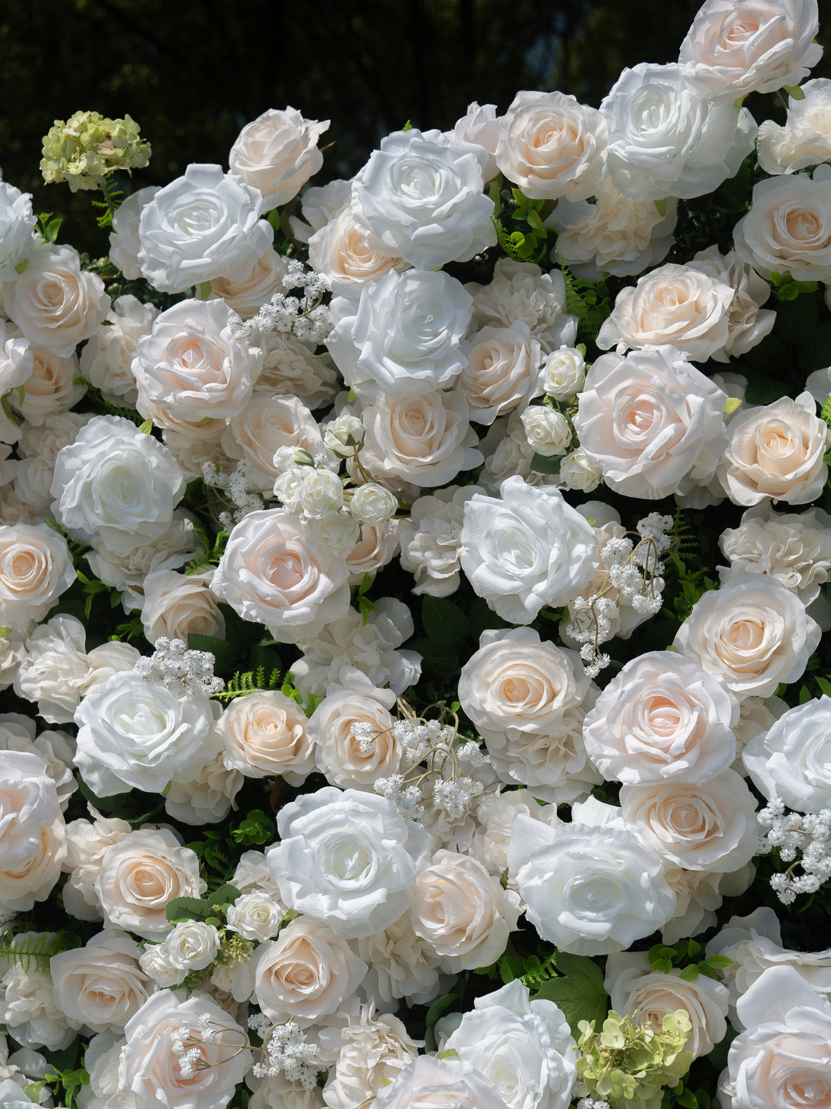 Avelora | 4D Event-Ready Artificial Floral Wall Backdrop, Roll-Up Fabric | Shipping Included