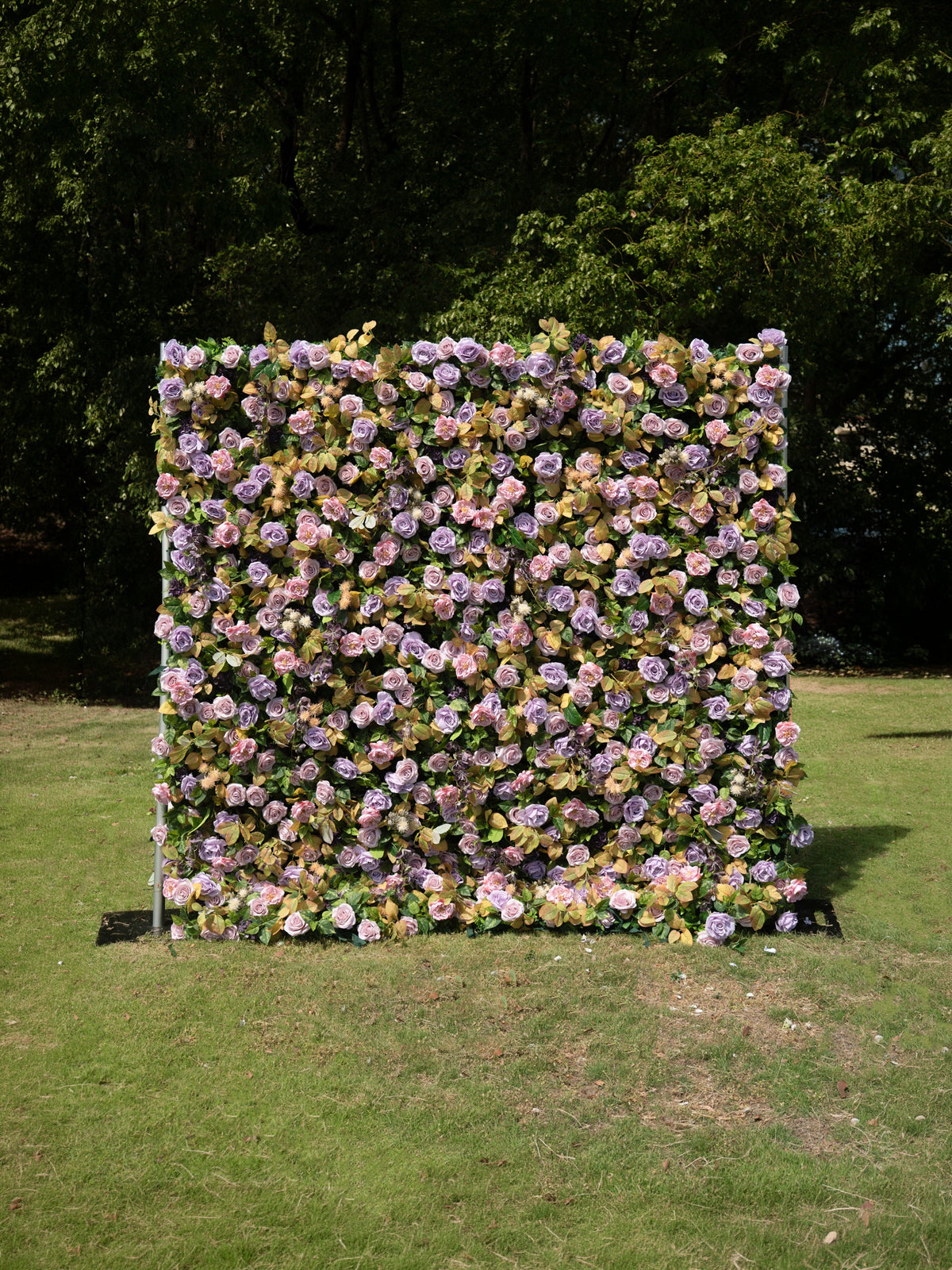 Lunavia | 4D Event-Ready Artificial Floral Wall Backdrop, Roll-Up Fabric | Shipping Included