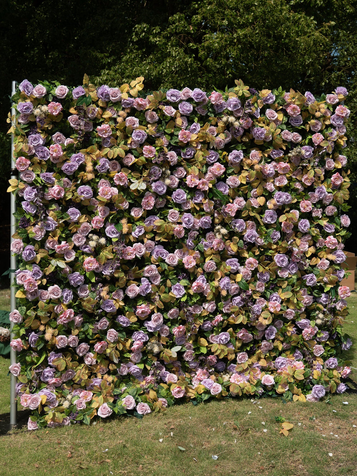 Lunavia | 4D Event-Ready Artificial Floral Wall Backdrop, Roll-Up Fabric | Shipping Included