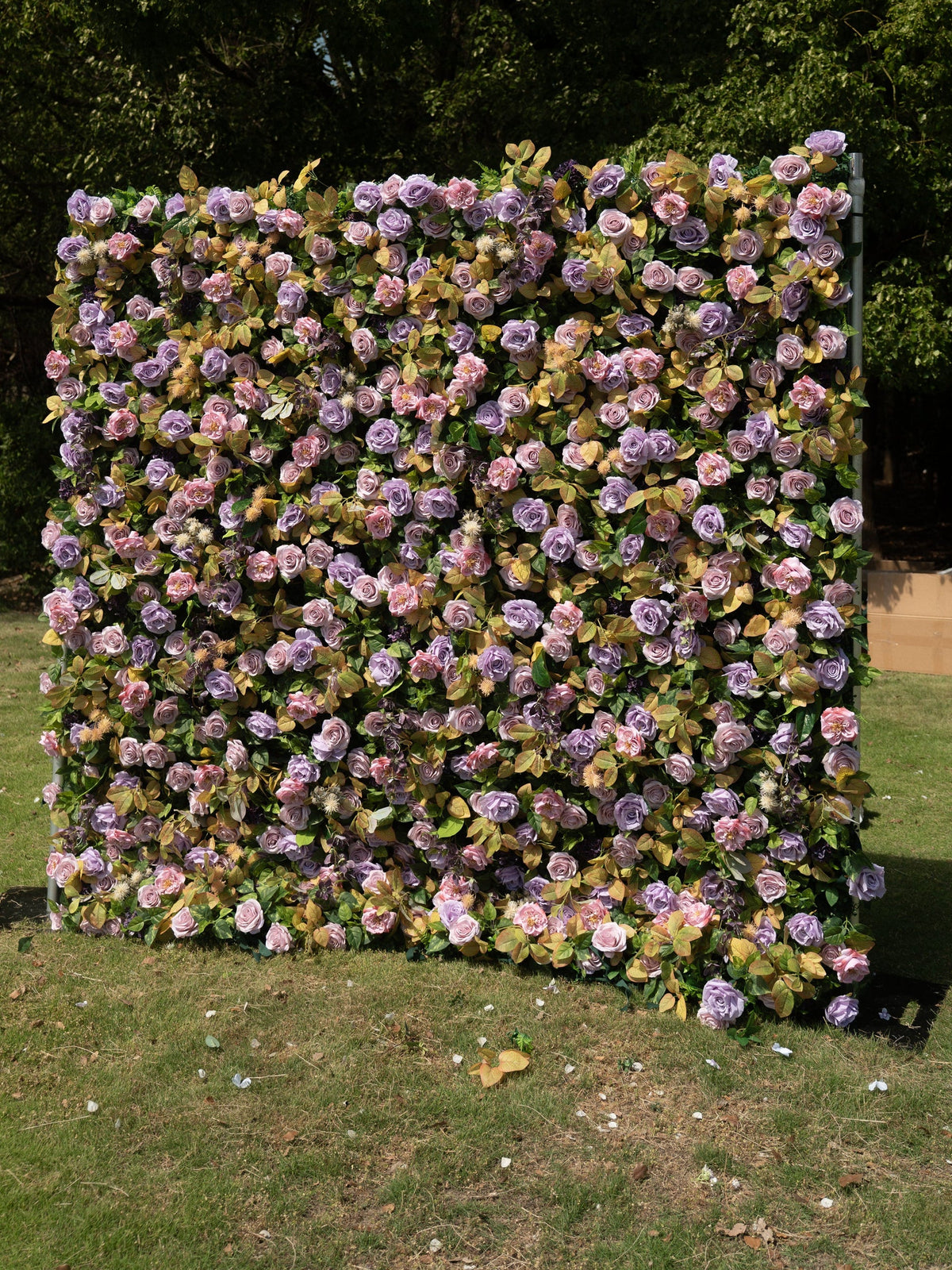 Lunavia | 4D Event-Ready Artificial Floral Wall Backdrop, Roll-Up Fabric | Shipping Included