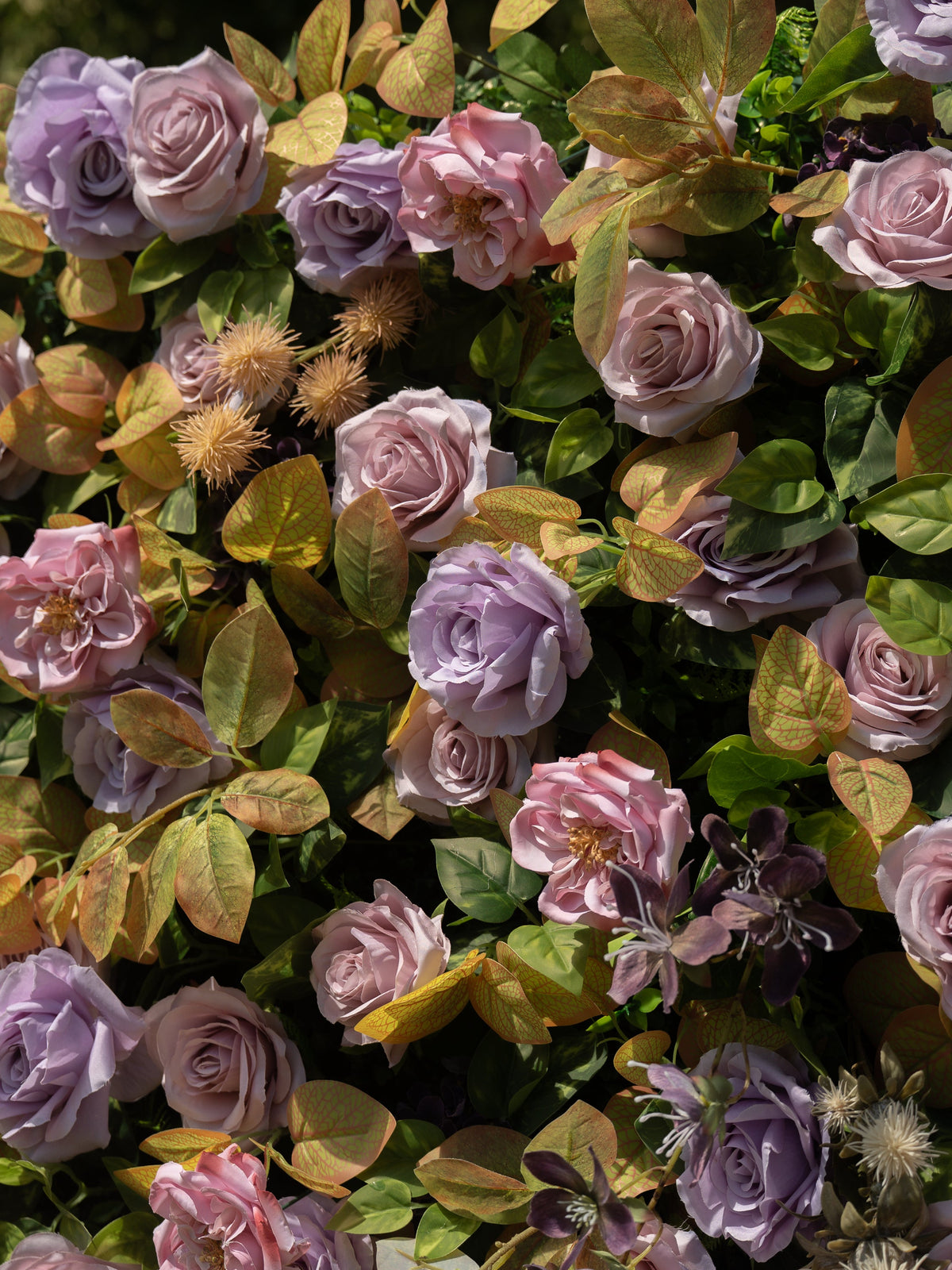 Lunavia | 4D Event-Ready Artificial Floral Wall Backdrop, Roll-Up Fabric | Shipping Included