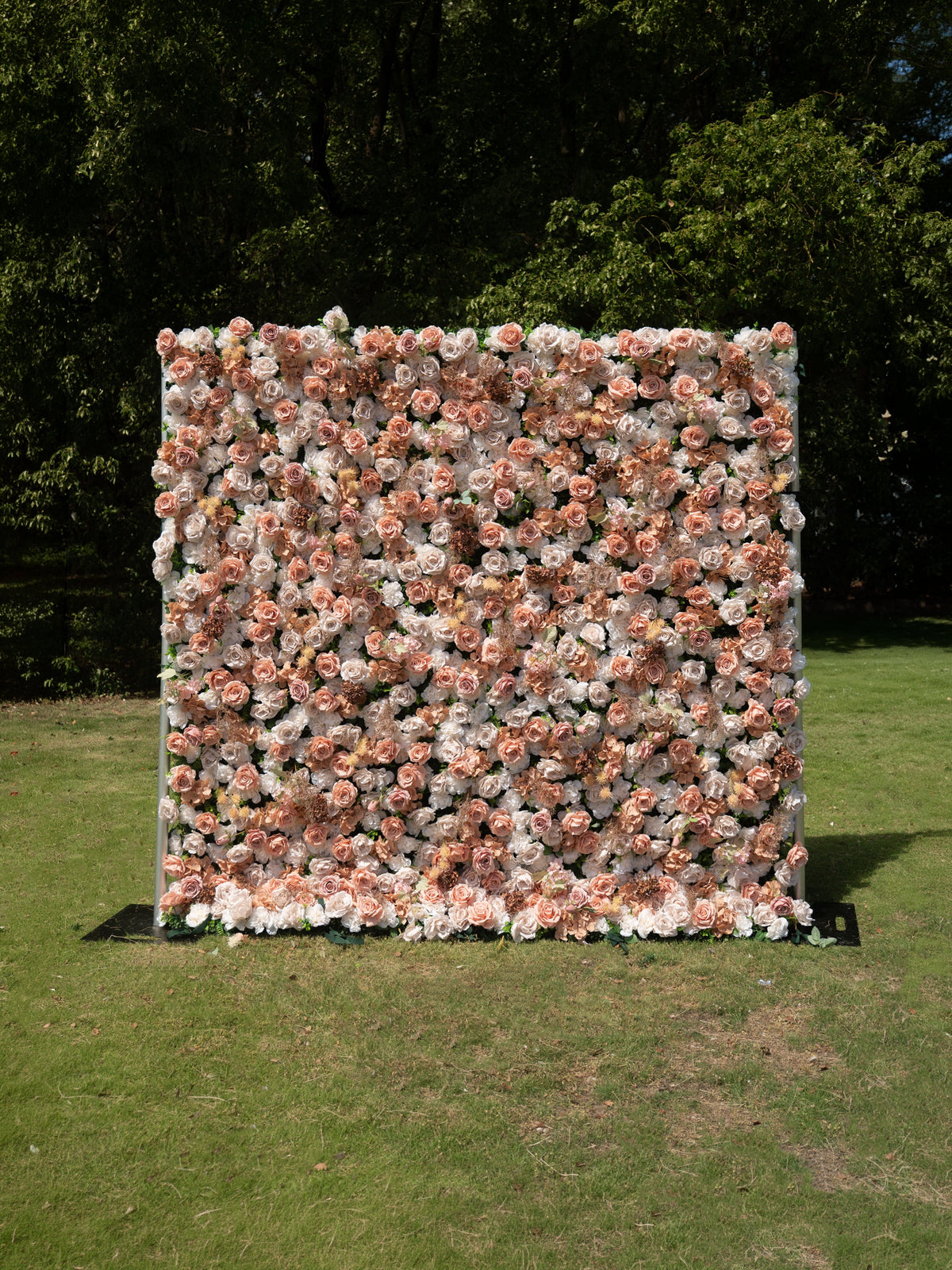 Novellea | 4D Event-Ready Artificial Floral Wall Backdrop, Roll-Up Fabric | Shipping Included