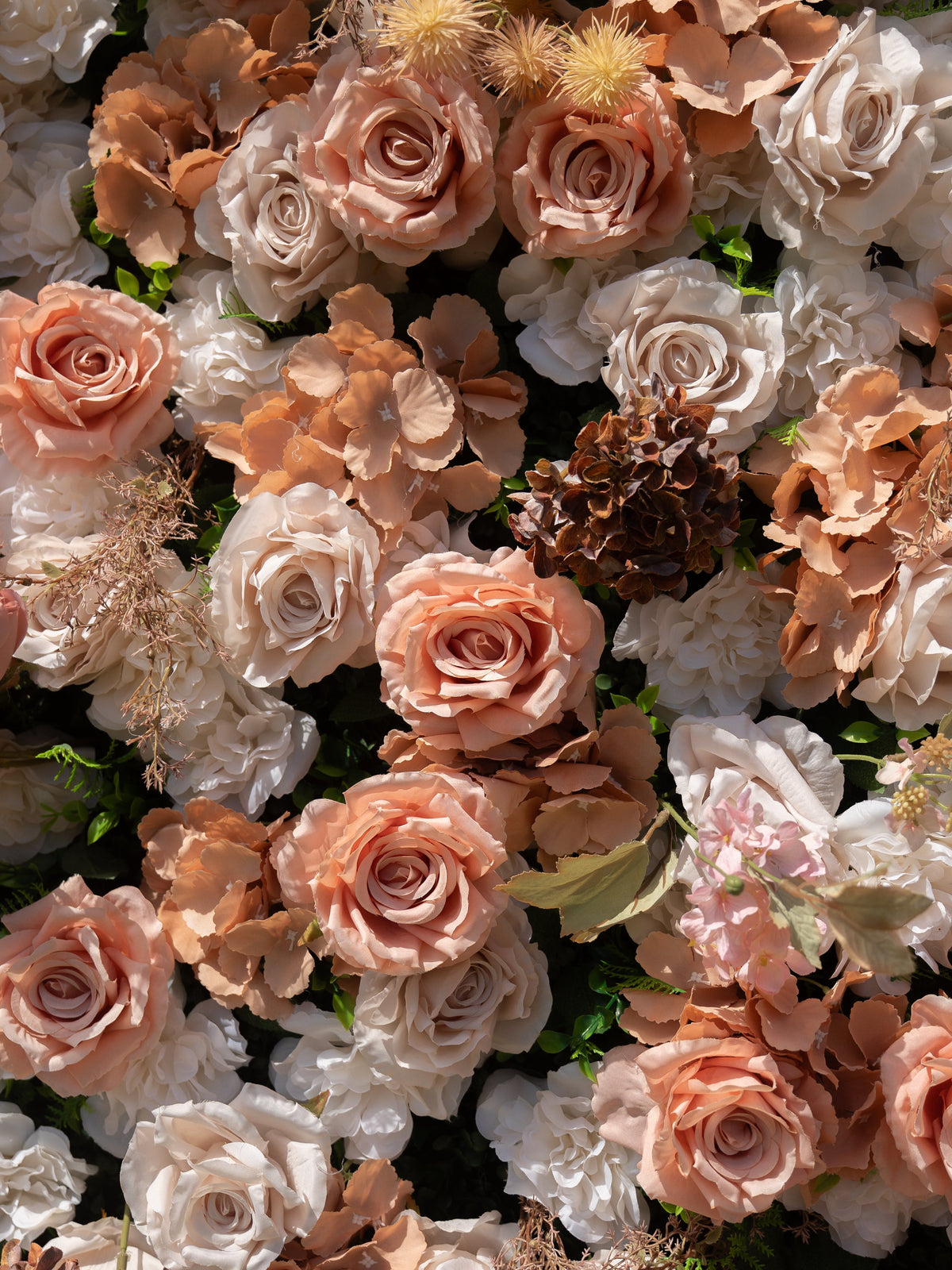 Novellea | 4D Event-Ready Artificial Floral Wall Backdrop, Roll-Up Fabric | Shipping Included