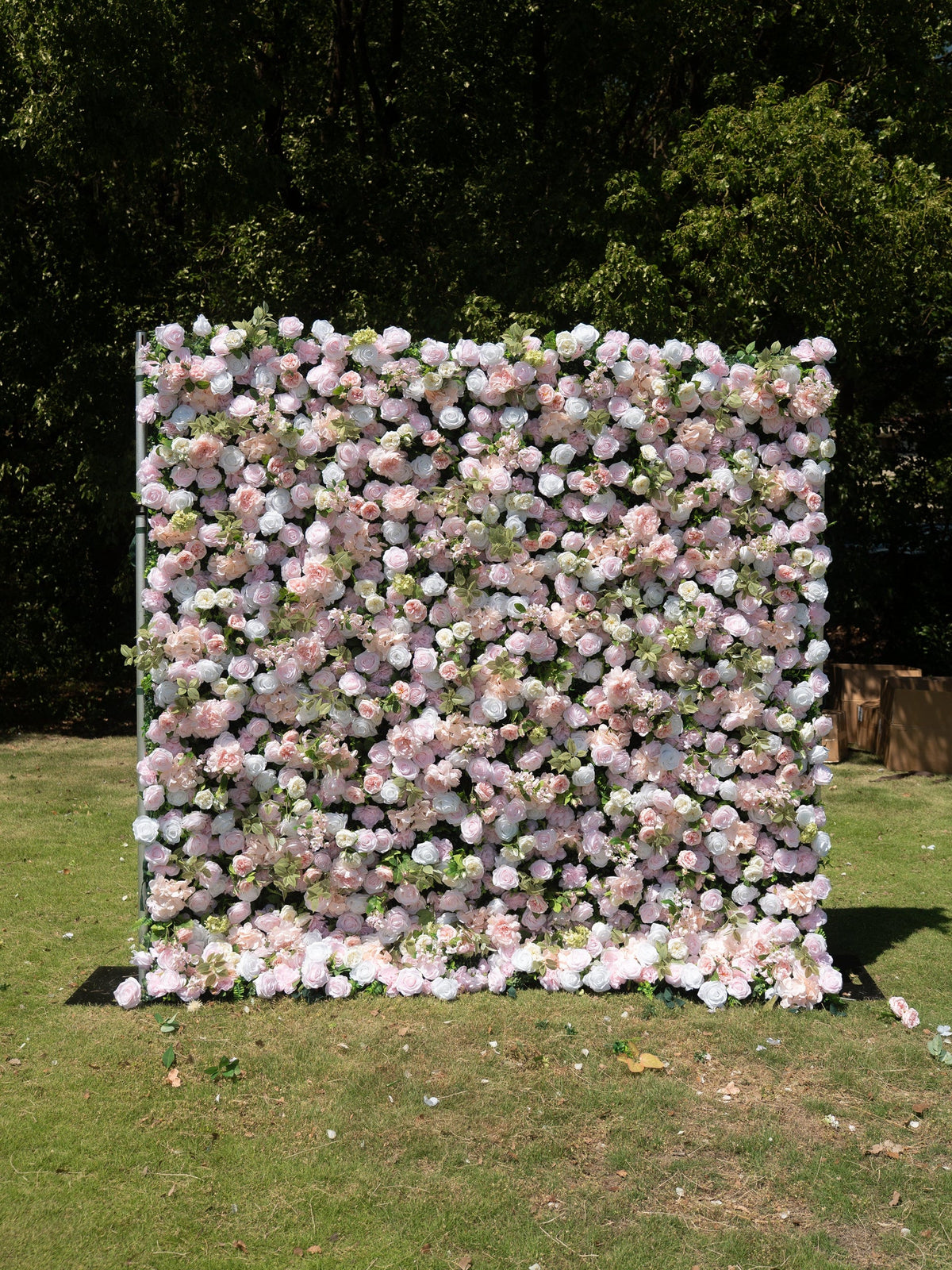 Calivelle | 5D Event-Ready Artificial Floral Wall Backdrop, Roll-Up Fabric | Shipping Included