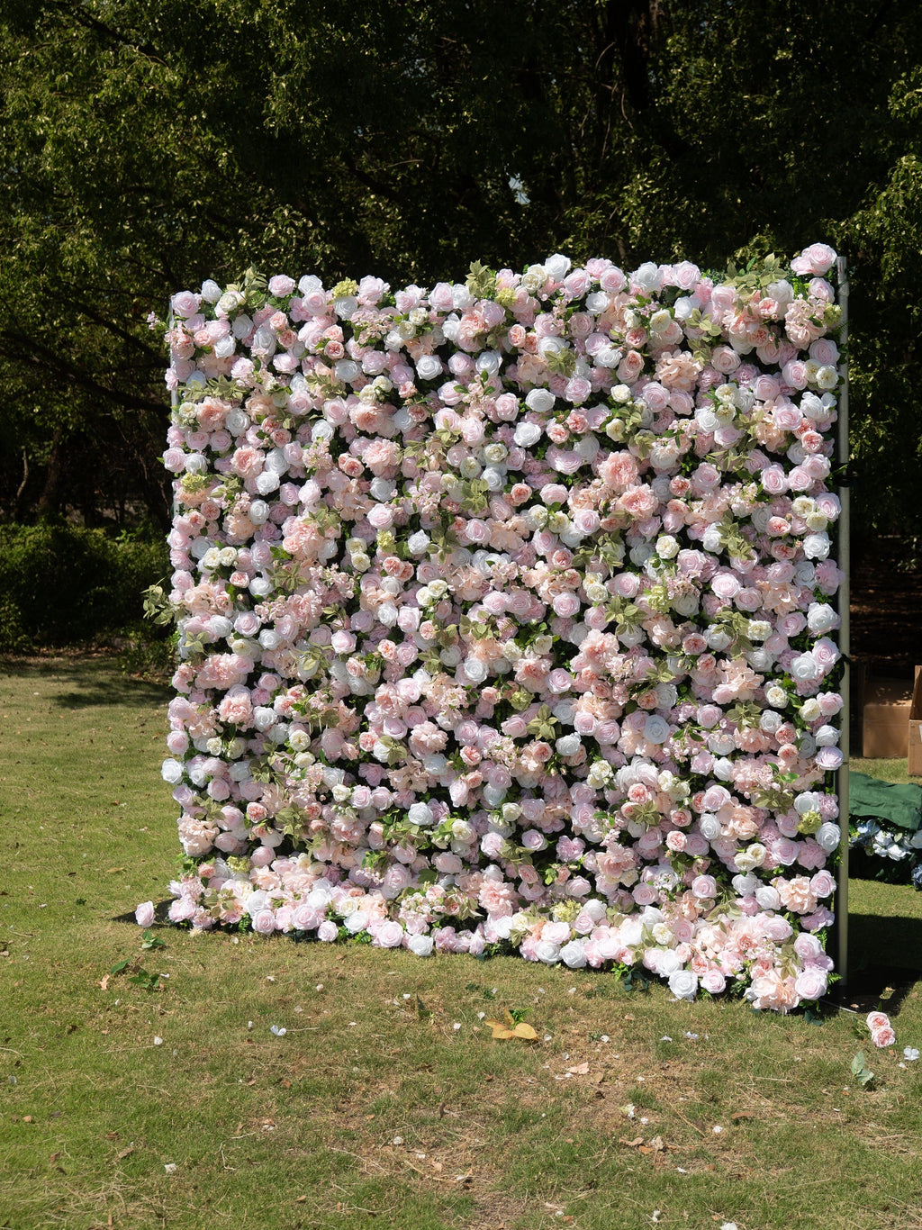 Calivelle | 5D Event-Ready Artificial Floral Wall Backdrop, Roll-Up Fabric | Shipping Included
