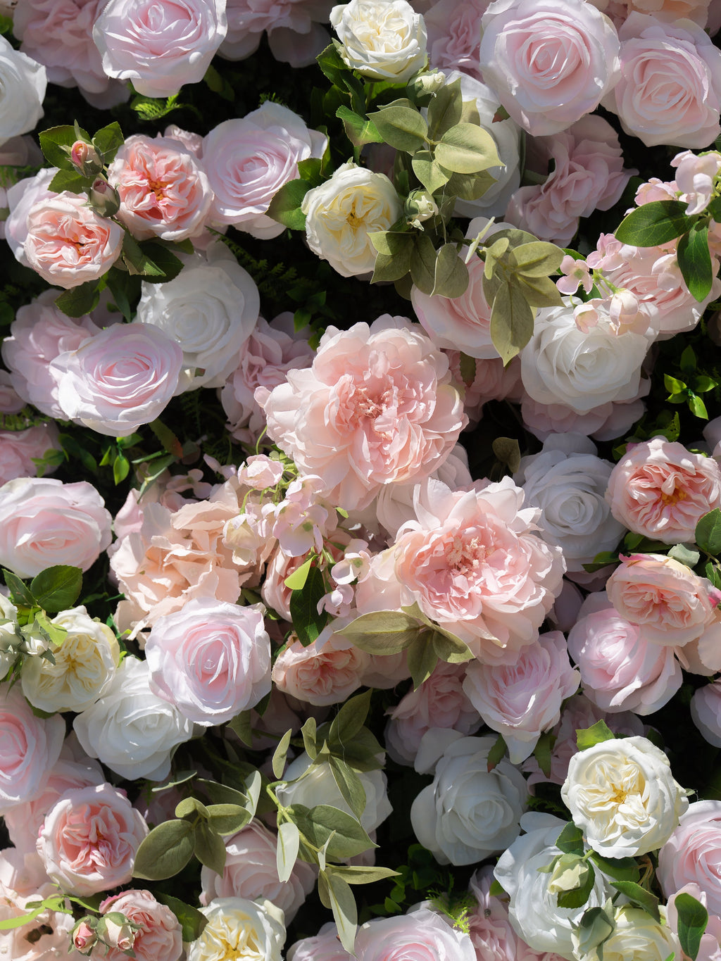 Calivelle | 5D Event-Ready Artificial Floral Wall Backdrop, Roll-Up Fabric | Shipping Included