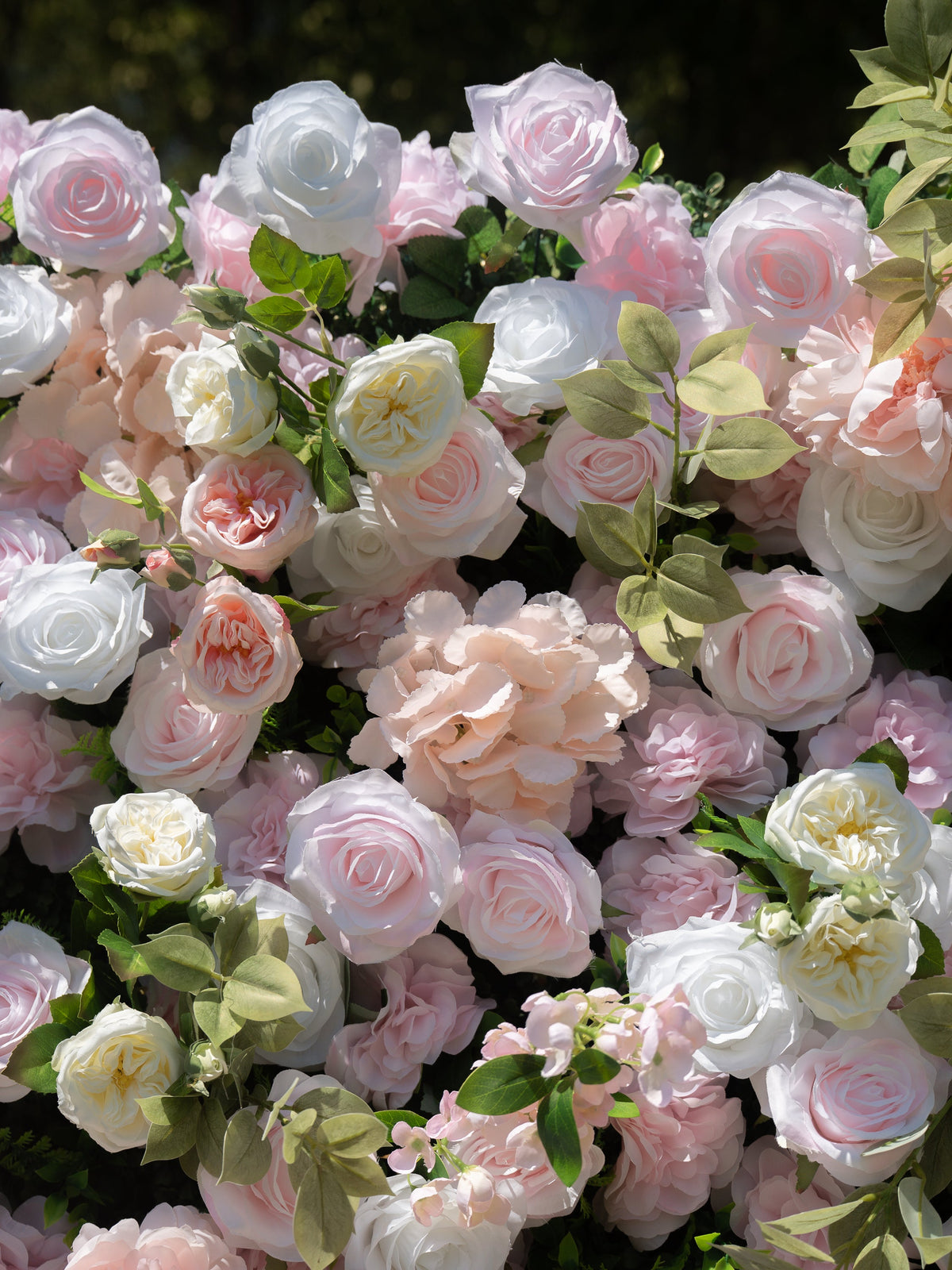 Calivelle | 5D Event-Ready Artificial Floral Wall Backdrop, Roll-Up Fabric | Shipping Included